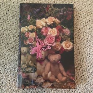 Hardcover journal with matching bookmark